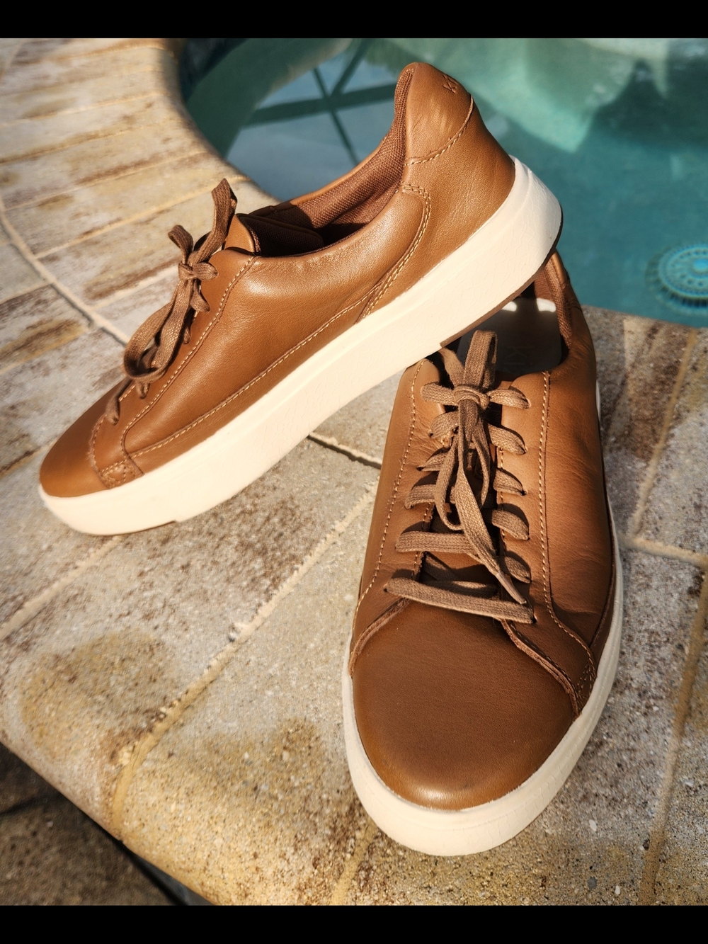 Kizik Mens Vegas full-grain leather hands-free Sneakers Sz 10